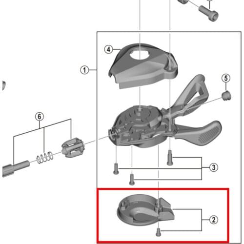 Shimano SL-M7000-11 Shift Lever Main Lever Cover& Fixing Screw Y06M98020 Y06N98020