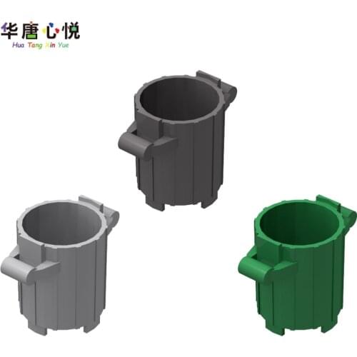 MOC 2439 Accessories Binaural Trash Can Bins Furnitures 5PCS/Set Assemble Parts Building Blocks Gifts Educational Toys Accessory