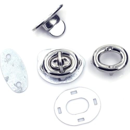 Wholesale Metal Clutch Clasps Handbag Turn Twist Locks Closure Purse Bag Buckle Crafts Leather Luggage Hardware Replace 30x21mm