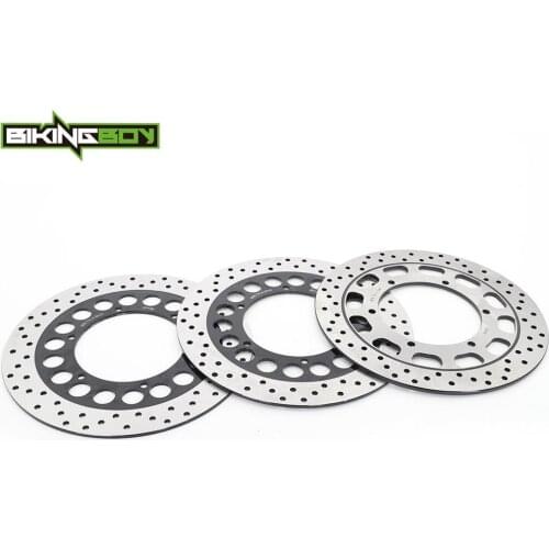 BIKINGBOY Front Rear Brake Discs Disks Rotors XVS 1300 A Midnight Star 07-21 XVS 1300 Casual Full Dress 14 15 16 17 18 19 20 21