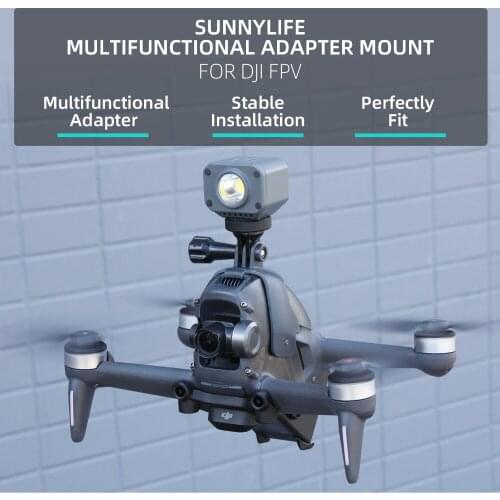 Suitable for DJI FPV Mount Bracket Searchlight for GoPro 9 8 7/DJI Osmo Pocket 2 Camera Drone Accessories