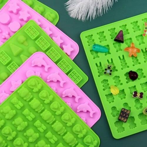 Variety of Small Mini QQ Fudge Chocolate Food Grade Silicone Silicone Mold Candy Biscuit Ice Cube DIY Accessory Mold mold