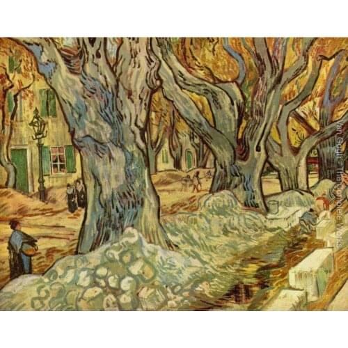 Garden Paintings of Vincent Van Gogh canalization works art reproductions for sale High quality Handmade canvas artwork for home