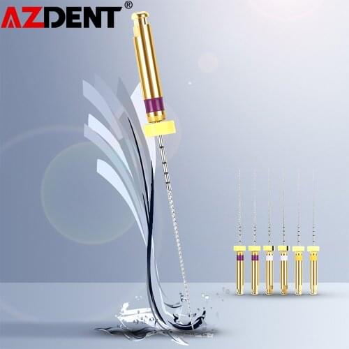Dental Endo File Engine Use Root Canal Instrument 25mm Dentistry Rotary Endodontic Files Nickel Titanium Alloy 135℃ autoclavable