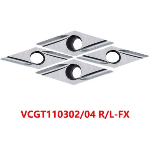VCGT110302 VCGT110304 R-FX L-FX VCGT110302R-FX T1500A T1200A Carbide Inserts VCGT 110302 110304 Lathe Cutter CNC 100% Original