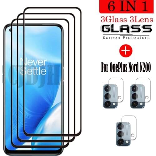 Tempered Glass For OnePlus Nord N200 Screen Protector Glass For OnePlus Nord N200 Camera Film For OnePlus Nord N200 5G Glass