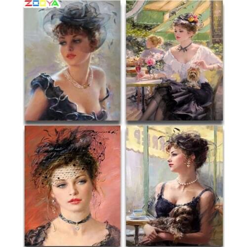 ZOOYA Stitch 3D Diamond Painting Girl Woman Lady 5D Diamond Painting Full Drill Square/Round 5D Diamond Embroidery Full Set ZW71