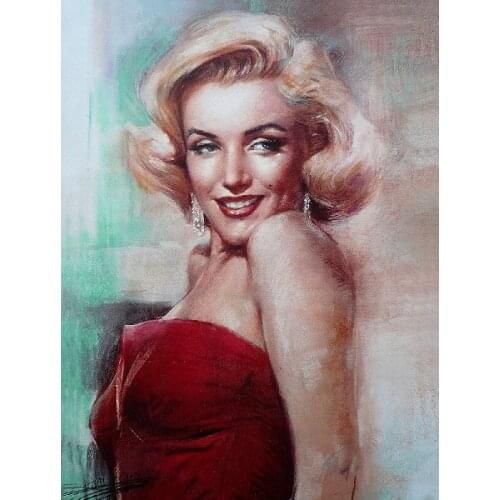 1PC Marilyn Monroe canvas art picture painting prints art from oil painting painted craft art
