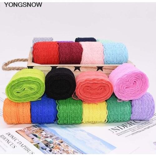 10m/lot 45mm Lace Ribbon Lace Trim Fabric DIY Embroidered for Sewing Accessories Gift Wrapping Wedding Craft African Lace Fabric