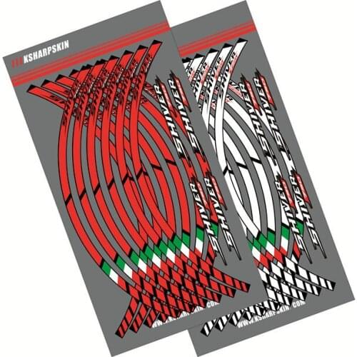 12X Motorcycle outer Rim sticker stripe wheel Decorative Reflective decals Suitable for APRILIA SHIVER 750 shiver750