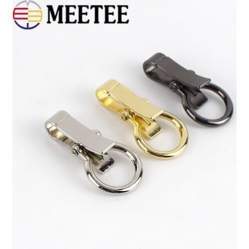 Meetee 4/10pcs Metal Key Lobster Buckle Dog Buckles DIY Luggage Hook Decoration Hardware Carft Bags Part Accessories BD522