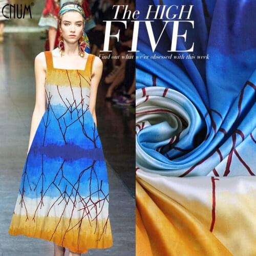 CNUM SP627 Pure Silk/ Branch/ Silk Fabric 93% Silk 7% Spandex Elastic/ Width1.27yd Length1.42yd Thickness19mm Unit:1pc