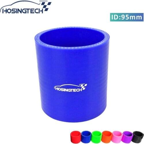 HOSINGTECH-high quality factory price 3.75" 95mm blue silicone straight turbo hose