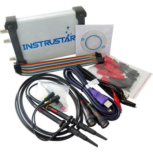 ISDS205X Virtual PC USB oscilloscope DDS signal and logic analyzer 2CH 20 MHz bandwidth 48MSa / s 8bit ADC FFT analyzer