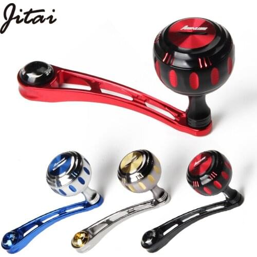 JITAI CNC Aluminum Alloy Fishing Reel Handle Knob 75MM For Baitcasting Reels Premium Fishing Tackle Tools For Shimano Daiwa Abu