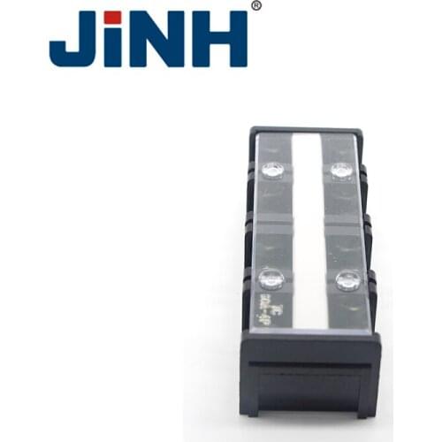 JINH Terminal Blocks Thick Conductive Piece TC1504 High Current Terminal Strip Wiring Board Fixed Splice