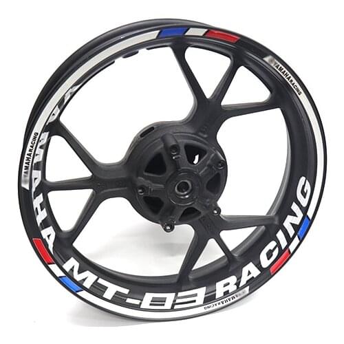 Hot sell motorcycle wheel decals Reflective stickers rim stripes motorbike mt03 For YAMAHA MT-03