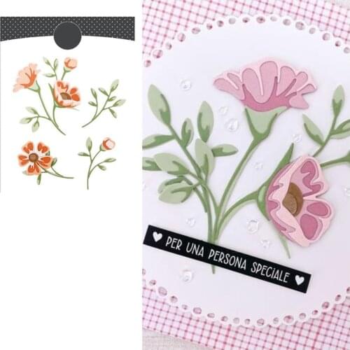 LAYERED FLOWER Metal Cutting Dies for DIY Scrapbooking Crafts Dies Cut Stencils Maker Photo Album Template Handmade Decoration