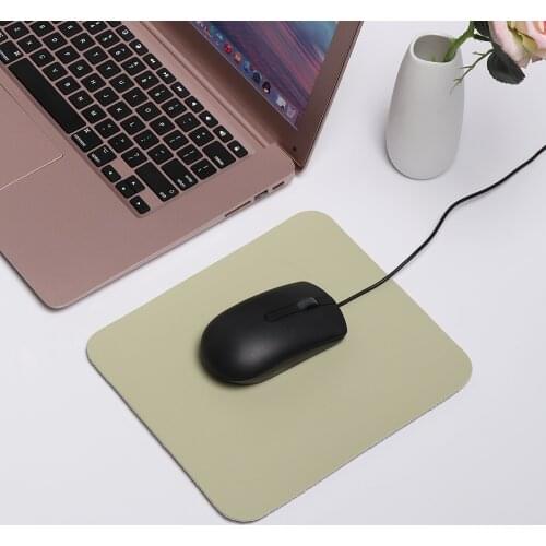 Fashion non-slip mouse pad leather gaming office mouse pad desk pad comfortable for laptop MacBook office and home