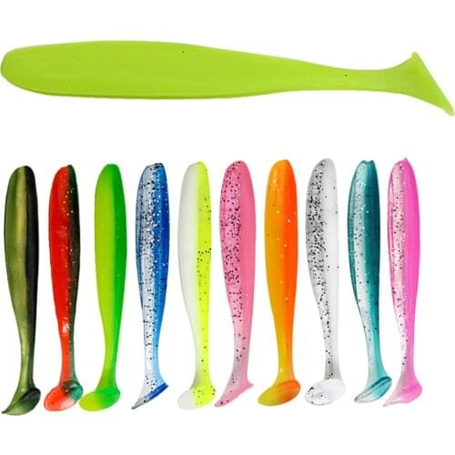 Hot Sale Soft Fishing Lure 50PCS 55mm/70mm/90mm Awaruna Fishing Baits With Box Artificial Silicone Wobblers Fishing Baits