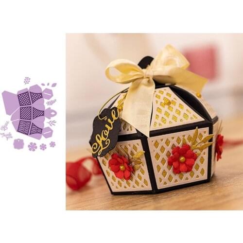 3D Love Thank You Leaf Box Sets 2019 New Metal Cutting Dies for DIY Scrapbooking Embossing Paper Cards Making Crafts Supplies