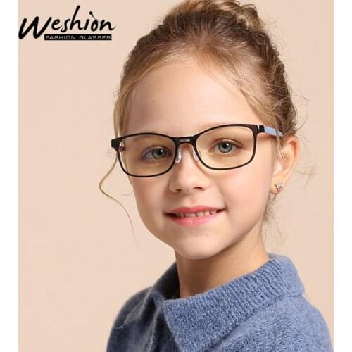 Square Anti Blue Light Glasses Kids Junior Gafas Proteccion Boy Girl Optical Frame Youth Children Computer Gaming Eyeglasse 2020