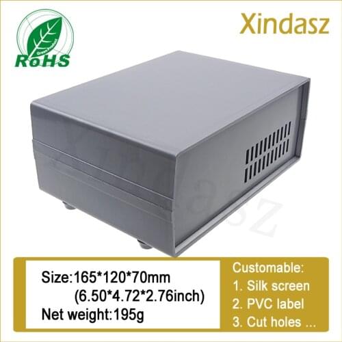 Plastic Desk Top Enclosure plastic projector box abs instrument enclosure,desktop electric panel 165*120*70mm