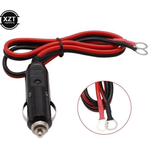 Car Cigarette Lighter Adapter 12V 15A Male Plug Car Charger with 60CM Power Cable Wire for Car Air pump Electric Cup