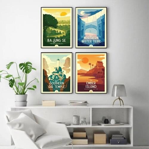 Nordic Retro HD Poster Anime Bastar SE Travel Art Prints Oil Painting Canvas Living Room Wall Picture Home Decoration