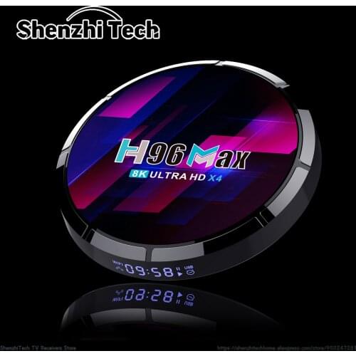 H96 Max X4 8K TV Box Android 10 with Amlogic S905X4 Quad Core 4GB RAM 64GB ROM WIFI Smart Set Top Console IPTV OTT M3U 3D 2021