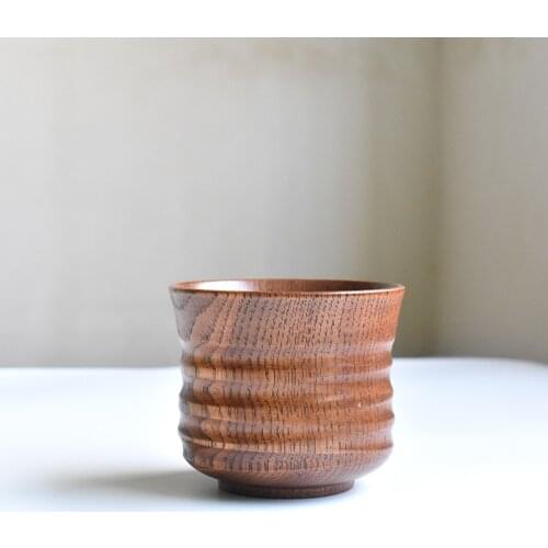Japan Style Wooden Cup Creaive Drinking Cups Eco-Friendly Natural Wood Milk Cups Mugs Drinkware
