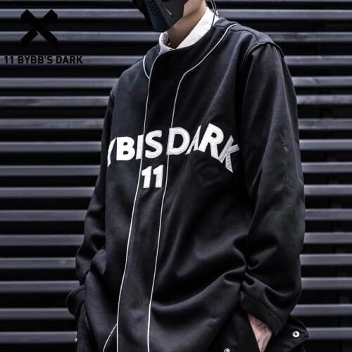 11 BYBBS DARK Hip Hop Fiash Reflective Letter Embroideried Men Thick Cargo Jackets 2019 Streetwear Harajuku Male Cardigan Coats