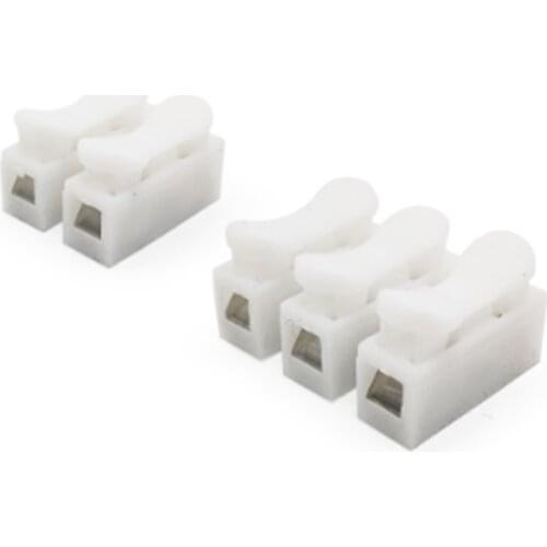 5pcs/lot 2P 3P CH-2 CH-3 G7 Spring Wire Quick Connector Splice No Welding Screws Cable Clamp Terminal 2 3 Way Fit Led Strip
