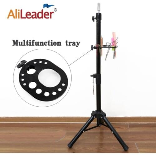 Alileader Cheap Wig Storage For Adjustable Tripod Stand Mannequin Head Wig Stand Professional Making Wig Tools Wig Making Kit