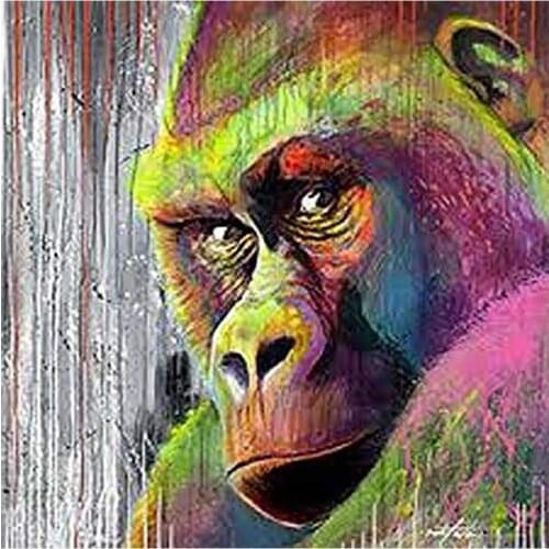 Color Chimpanzee Avatar Diamond Painting Round Animal Full Drill Nouveaute DIY Mosaic Embroidery 5D Cross Stitch Oil Pattern