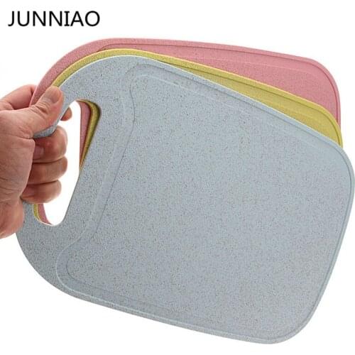 Home kitchen wheat straw cutting board Rectangular non-slip cut fruit and vegetable food supplement cutting board 1pcs