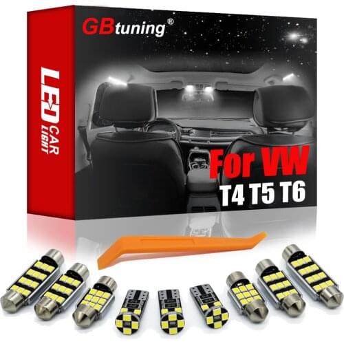 GBtuning Canbus LED For VW Volkswagen T4 T5 T6 Multivan Caravelle Transporter Vehicle Trunk Lamp Interior Accessories Light Kit