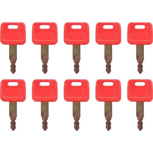 H800 Ignition Keys AT194969 AT147803 10PCS For John Deere Excavator Case Dozer Fiat New Holland