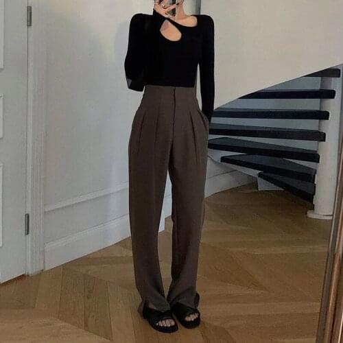 Женские брюки с высокой талией JULIA KISS China At AliExpress