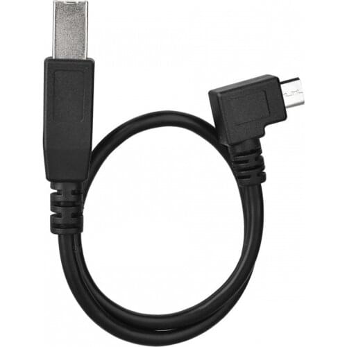 Jimier CY Cable 60cm Left Angled 90 Degree Micro USB OTG to Standard B Type Printer Scanner Hard Disk Cable