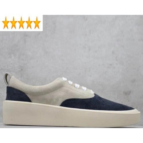 High Street Men Casual Luxury Designer Sneakers Trainers Genuine Leather Loafers Spring Lace Up Brand Flats Platform Shoes