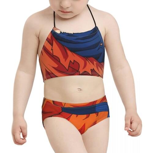 2021 Japanese Mango Kids Girls Swimsuit Children Print Cosplay Harajuku R370 Bikini Wholesale Brand Baby Girl Swimming Suit