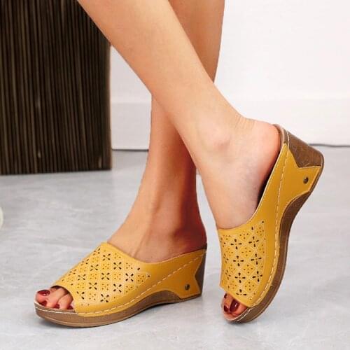Fashion Sandals Women Wedges Sandals Open Toe Shoes Women Fish Mouth Platform Sandals Casual Sewing Shoes for Women Footwears
