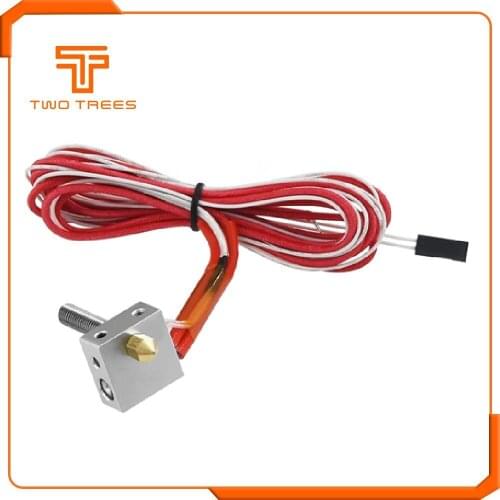 3d Printer Heater Universal DIY Hotend Kit Nozzle MK8 Extruder Throat Heater 1.75mm 0.4mm Extruder Heater Block For Anet A2 A8