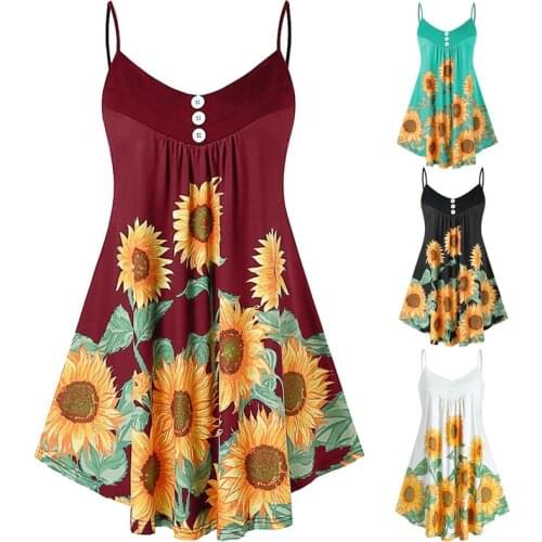 Women Spaghetti Strap Nightdress Casual Nightgown Plus Size 5XL Sun Flower Print Home Clothes Sexy Sleepwear Night dress Skirt