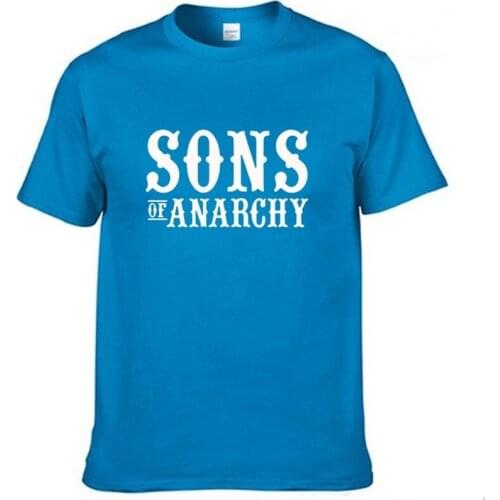 2021 new Summer Mens T-Shirt for SOA Sons of anarchy the child print high quality Cotton neck Fashion casual Mens T-Shirt S