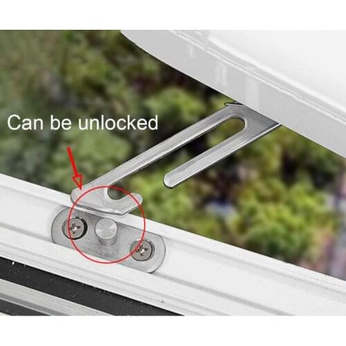 Window Restrictor Hook with Child Baby Lock Restrictor Safety Catch Left Hand