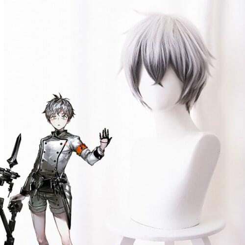 Ark Of Tomorrow Villain Boss Mephister Silver Gray Blend Black Gray Cosplay Anime Wig