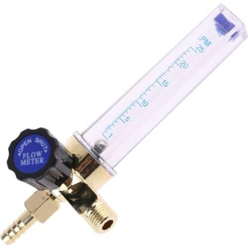 OOTDTY Flow Meters Barb 1/4PT 0.15 MPA Flow Meter Gas Argon AR/CO2 Regulator Welding 7mm MY5_10