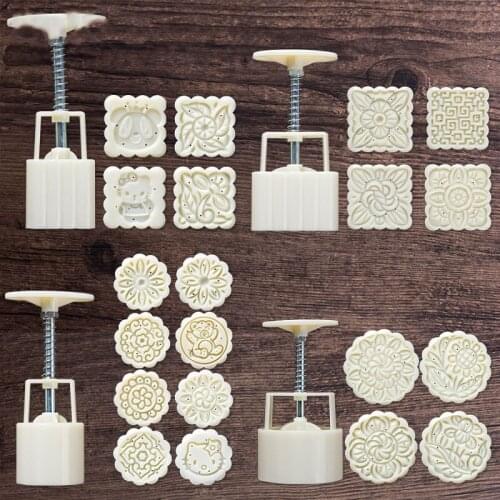 Hand Pressure Mid-Autumn Snowy Moon Cake Mung Bean Pastry and Bakery Accessories Baking Three-dimensional Mold